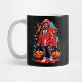 Hoodie Haunt: A Halloween Hip-Hop Fusion Mug